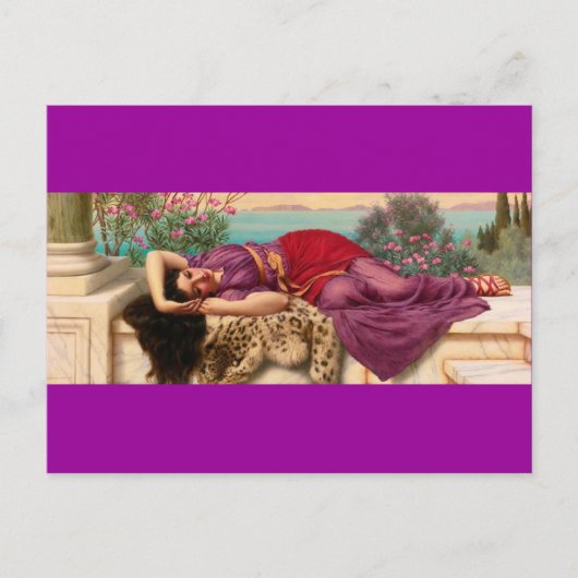 Carte Postale La Dame Grecque - Godward (Devant)