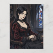 Carte Postale La Dame Vampire (Devant)