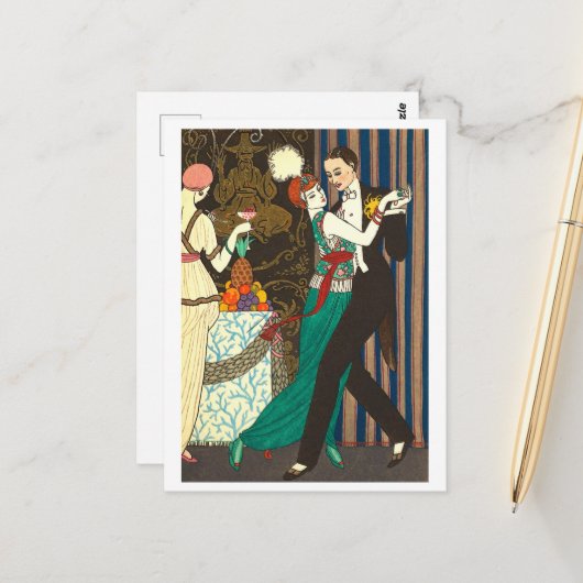 Carte Postale La Danse (1914) (Devant/Arrière en situation)