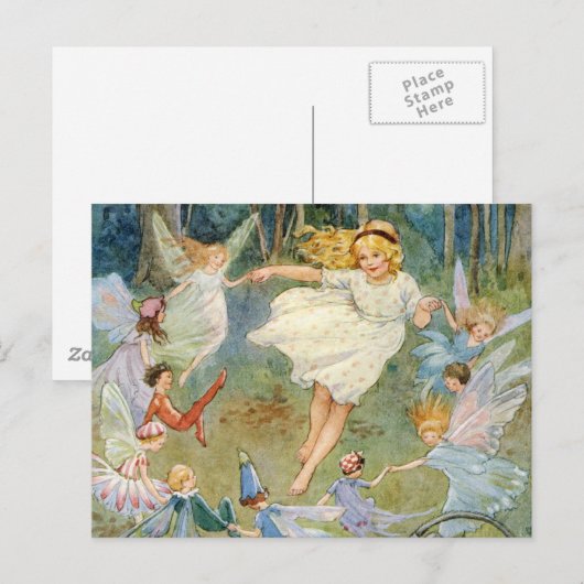 Carte Postale La danse dans l'anneau de fée (Devant / Derrière)