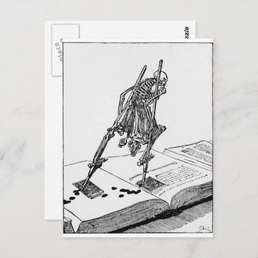 Carte postale La Danse de la Mort (Devant / Derrière)