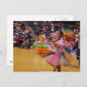 Carte Postale La danse de plume d'assemblée du tour des dames (Devant / Derrière)