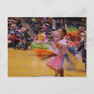 Carte Postale La danse de plume d'assemblée du tour des dames