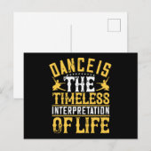 Carte Postale La Danse Est Une Interprétation Intemporelle (Devant / Derrière)
