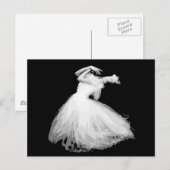 Carte Postale La danseuse classique a l'air de voler (Devant / Derrière)
