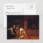 Carte Postale La Décapitation De Jean Le Baptiste Pour L'Oratoir (Devant / Derrière)