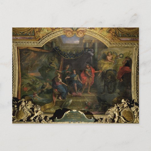 Carte Postale La décision de faire la guerre aux Hollandais (Devant)