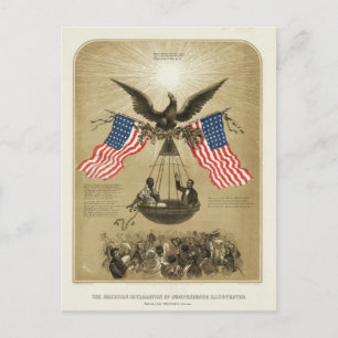 Carte Postale La Déclaration d'indépendance américaine de 1861