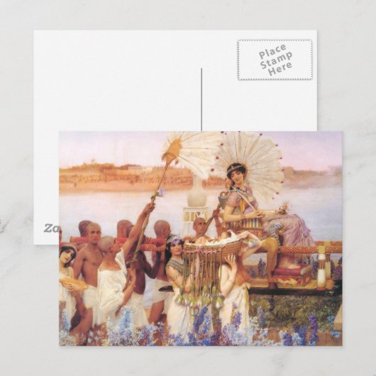 Carte Postale La découverte de Moïse (Devant / Derrière)