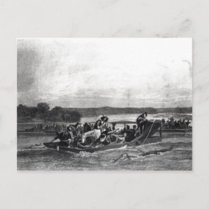 Carte Postale La découverte du Mississippi par de Soto