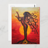 Carte Postale La déesse (Devant / Derrière)