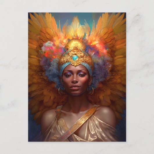 Carte Postale La déesse ailée Imaginaire Art (Devant)