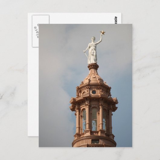 Carte Postale La déesse de la liberté (Devant / Derrière)