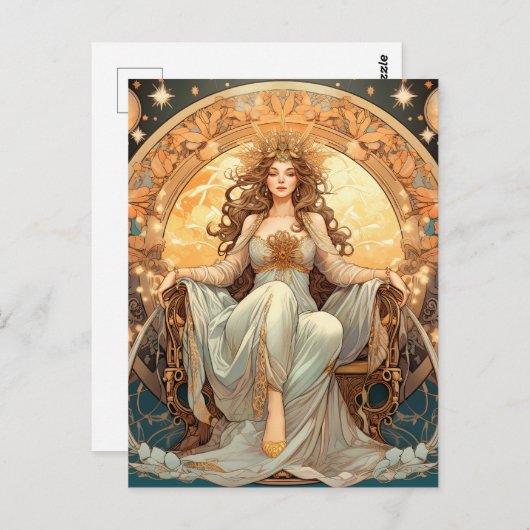 Carte Postale La déesse de la lune (Devant / Derrière)