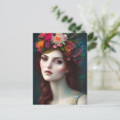 Carte Postale La déesse de l'amour Portrait de fleur étonnant (Debout devant)