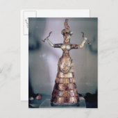 Carte Postale La déesse des Serpents (Devant / Derrière)