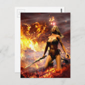Carte Postale la déesse du feu (Devant / Derrière)