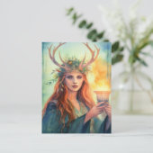 Carte Postale La déesse du solstice d'été (Debout devant)