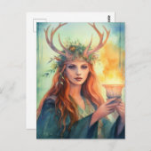 Carte Postale La déesse du solstice d'été (Devant / Derrière)