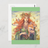 Carte Postale La déesse du solstice d'été (Devant / Derrière)