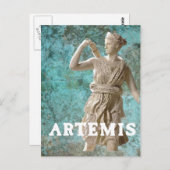 Carte Postale La déesse grecque Artemis Mythologie (Devant / Derrière)