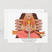 Carte Postale La déesse Kali (Devant / Derrière)