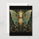 Carte Postale La déesse Luna Moth (Devant / Derrière)