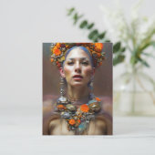 Carte Postale La déesse moissonneuse d'automne (Debout devant)