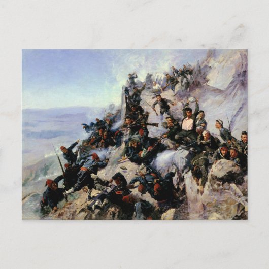 Carte Postale La défense de l'aigle (Devant)