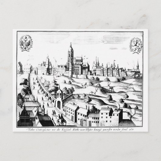 Carte Postale La Défense de Prague, le 3 août 1618 (Devant)