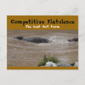 Carte Postale La défense flatulente (Devant)