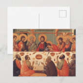 Carte Postale La Dernière Cène De Duccio Di Buoninsegna (Devant / Derrière)