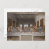 Carte Postale La Dernière Cène de Léonard de Vinci (Devant / Derrière)