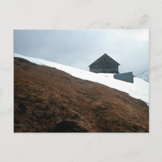 CARTE POSTALE LA DERNIÈRE MAISON (Devant)