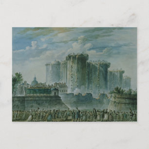 Carte Postale La destruction de la Bastille, 14 juillet 1789
