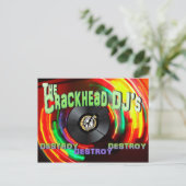 Carte Postale La destruction du DJ Crackhead (Debout devant)