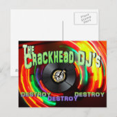 Carte Postale La destruction du DJ Crackhead (Devant / Derrière)