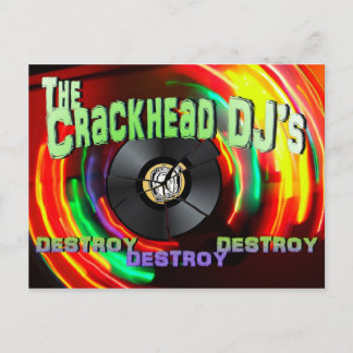 Carte Postale La destruction du DJ Crackhead