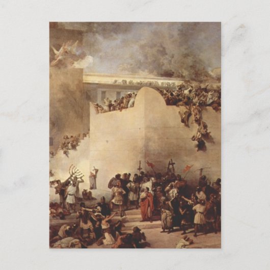 Carte Postale La Destruction Du Temple De Jérusalem (Devant)