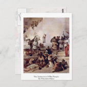 Carte Postale La Destruction Du Temple Par Francesco Hayez (Devant / Derrière)