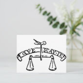 Carte Postale La devise de Montaigne : Que Sais-Je ? Que sais-je (Debout devant)