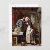 Carte Postale La Dévotion d'un fils, 1868 (huile sur toile) (Devant / Derrière)