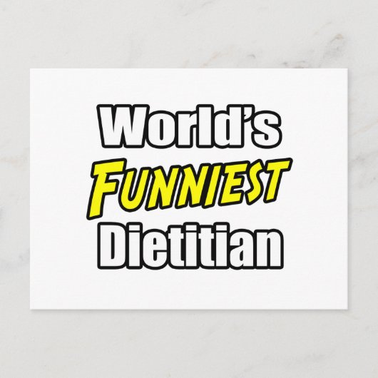 Carte Postale La diététiste la plus drôle du monde (Devant)