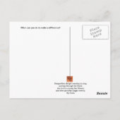 Carte Postale La différence d'une, histoire de Starfish. (Dos)