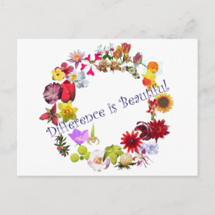 Carte Postale La différence est belle