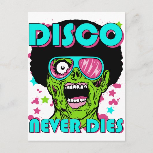 Carte Postale La disco ne meurt jamais (Devant)