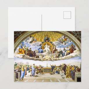 Carte Postale La Dispute du Saint Sacrement de Raphaël