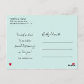 Carte Postale La distanciation sociale est un message d'amour te (Dos)