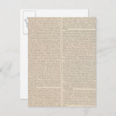 Carte Postale La distribution de chaleur sur le globe a continué (Devant / Derrière)