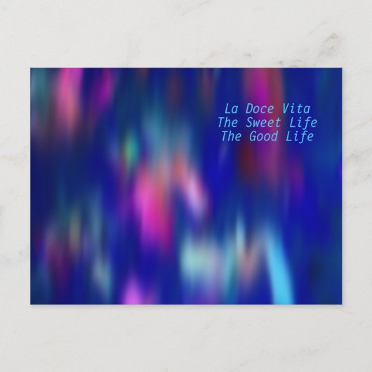 Carte postale La Dolce Vita (Devant)